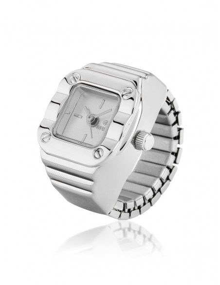 Anillo – Reloj analógico Blanco