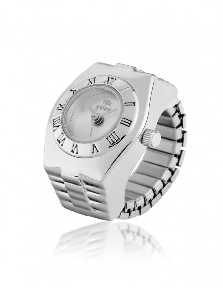 Anillo – Reloj analógico Blanco redondo