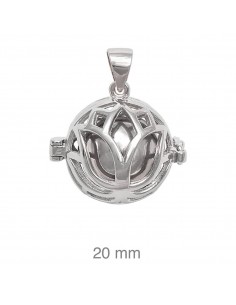 LLAMADOR FLOR PLATA DE 1ª LEY