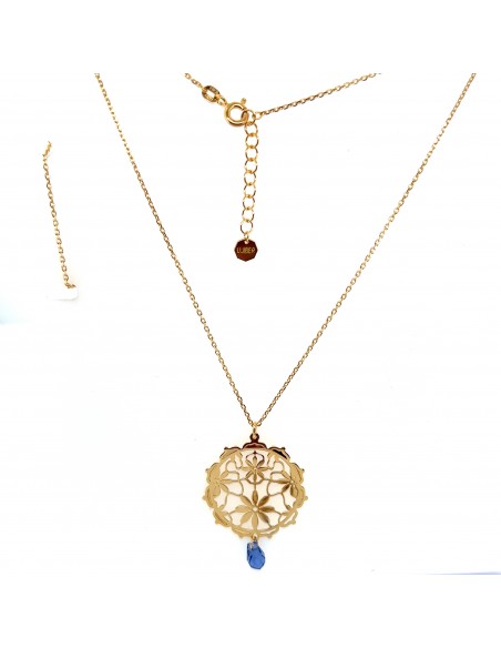 GARGANTILLA TRAFORATO FLOR ORO 9K