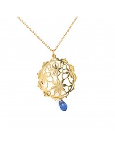 GARGANTILLA TRAFORATO FLOR ORO 9K 2