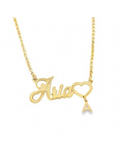 Gargantilla Personalizada nombre Aria plata 