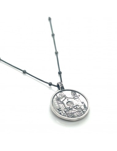 Cadena 40cm + Colgante Sant Fèlix plata de 1ª ley