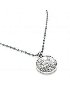 Cadena 40+5cm + Colgante Sant Fèlix plata 2