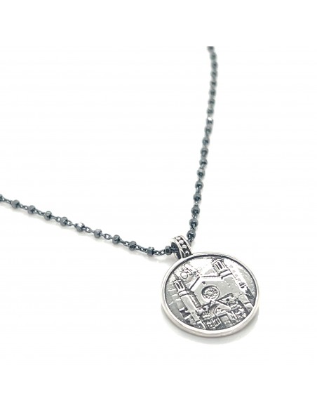 Cadena 40+5cm + Colgante Sant Fèlix plata