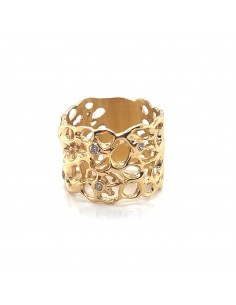 ANILLO ANCHO CIRCONITAS PLATA chapada