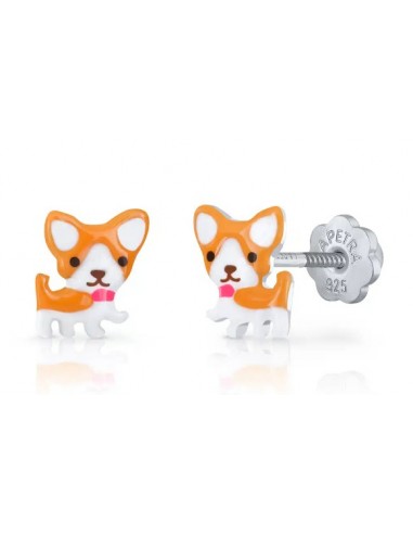 Pendientes chihuahua Pía  PLATA DE 1ª LEY