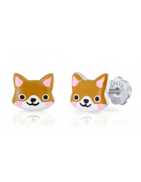 Pendientes foxy rosca PLATA 1ª ley