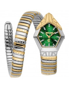 Reloj para mujer verde oscuro bicolor