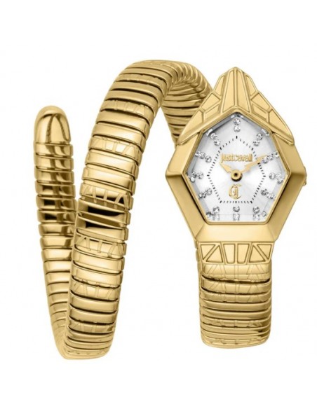 Reloj para mujer  dorado serpiente