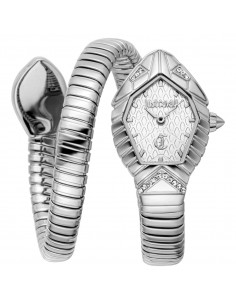Reloj para mujer plateado serpiente