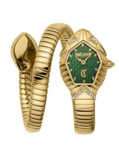 Reloj Just Cavalli serpiente dorado verde