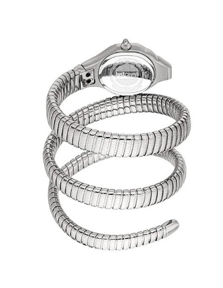 Reloj Just Cavalli serpiente plateado