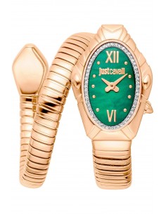 Reloj Just Cavalli serpiente dorado verde