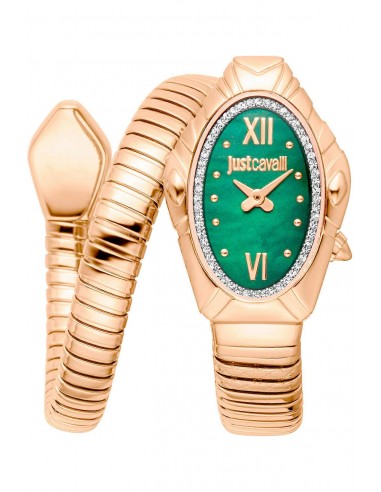 Reloj Just Cavalli serpiente dorado verde