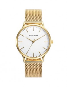 RELOJ ACERO IP DORADO BRAZALETE SRA VA