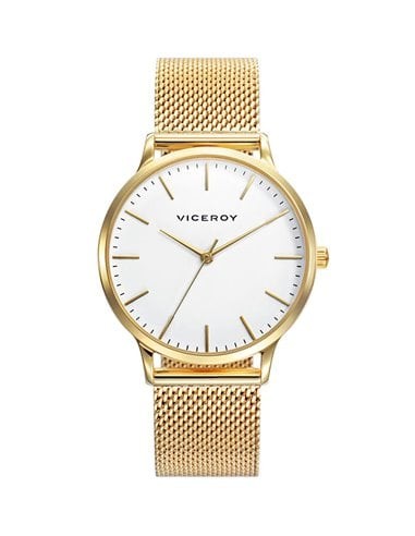RELOJ ACERO IP DORADO BRAZALETE SRA VA