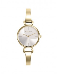 RELOJ ACERO IP DORADO BRAZALETE SRA VA