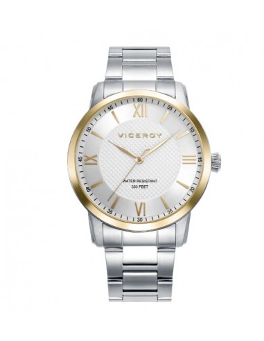RELOJ ACERO IP DORADO BRAZALETE SR VA
