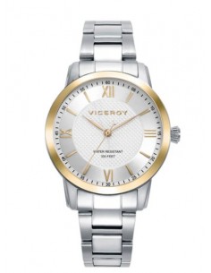 RELOJ ACERO IP DORADO BRAZALETE SRA VA