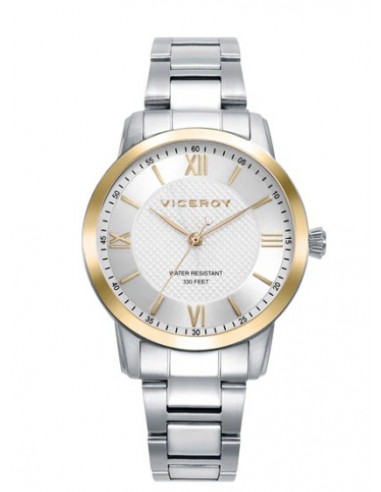 RELOJ ACERO IP DORADO BRAZALETE SRA VA