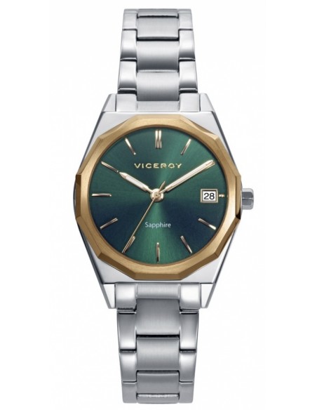 RELOJ ACERO IP DORADO BRAZALETE SRA VA