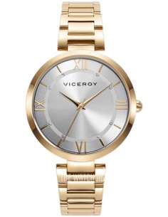RELOJ ACERO IP DORADO BRAZALETE SRA VA