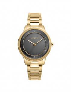 RELOJ ACERO IP DORADO BRAZALETE SRA VA
