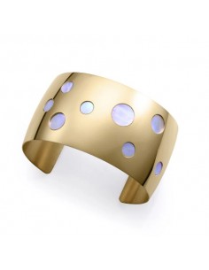 PULS ACERO IP DORADO MADRE PERLA SRA FASHION