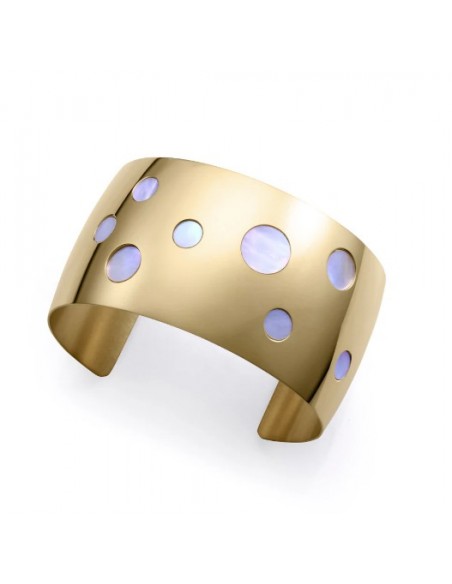 PULS ACERO IP DORADO MADRE PERLA SRA FASHION