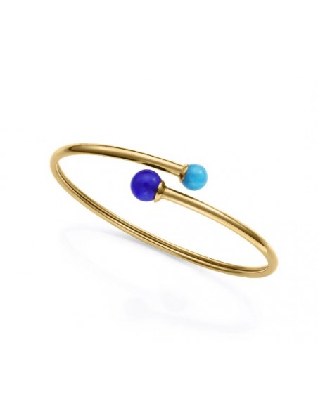 PULS ACERO IP DORADO PIEDRA NAT SRA FASHION