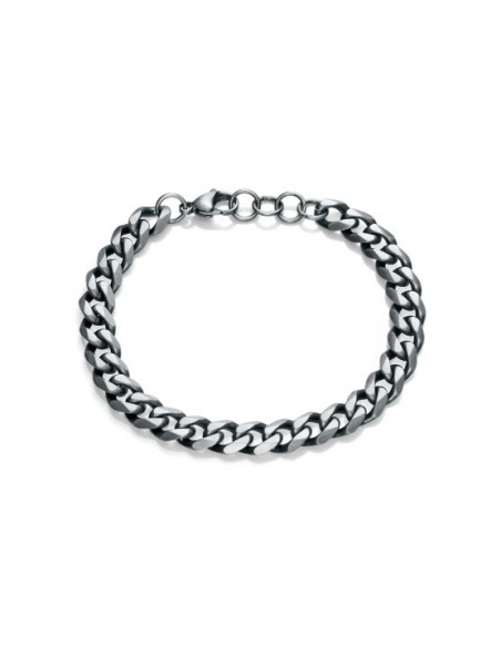 Pulsera de hombre de acero con eslabones gruesos estilo cubano