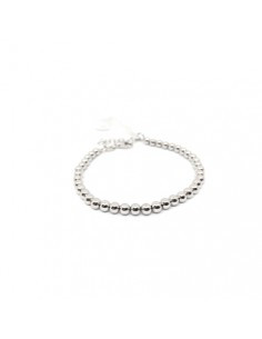 PLATA PULSERAS LISA BOLAS 2 MM LIGERA
