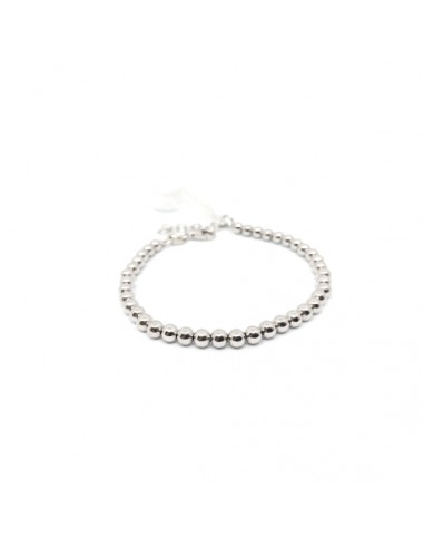 PLATA PULSERAS LISA BOLAS 2 MM LIGERA