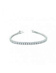 PULSERAS PLATA RIVIER 4 GARRAS 3 MM