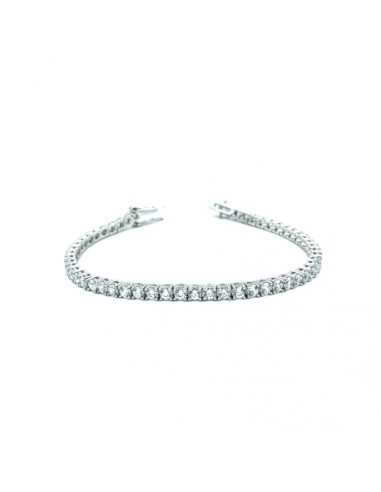 PULSERAS PLATA RIVIER 4 GARRAS 3 MM