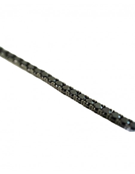 PULSERAS PLATA negra 3MM