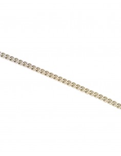 PULSERAS PLATA BARBADA RODIO 7,3 MM 2