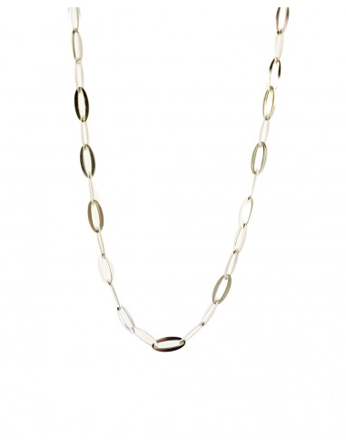 Gargantilla de plata con eslabones ovalados