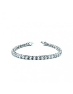 Pulsera de eslabones ovalados en plata 