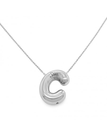 Gargantilla de inicial C en plata