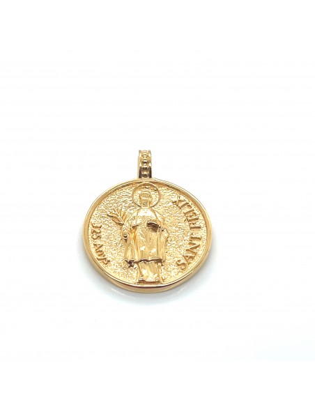 Colgante Sant Fèlix plata chapada de 1ª ley