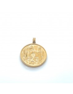 Colgante Sant Fèlix plata chapada de 1ª ley 2