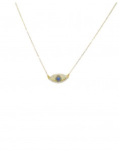 Gargantilla de Oro de 18k con Ojo Turco 