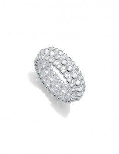 Anillo de acero chapado en plata 999 Laura Escanes