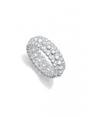 Anillo de acero chapado en plata 999 Laura Escanes