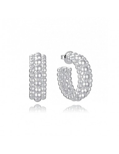 Pendientes de acero chapado en plata 999 colección
