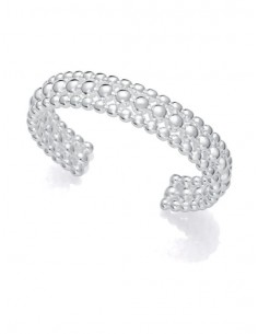 Pulsera de acero chapado en plata 999 