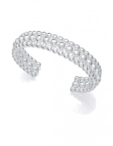 Pulsera de acero chapado en plata 999 