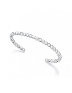 Pulsera de acero chapado en plata 999
